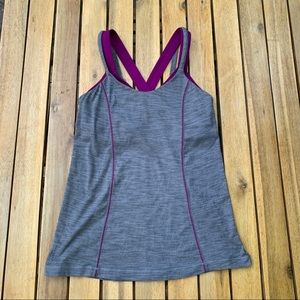 Lululemon Tank plum/gray 4 GUC